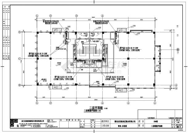 某高档住宅小区地下一层地上二层综合楼暖通设计cad全套施工图（ 含设计说明）-图二