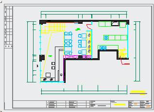 二层西餐厅室内装修设计cad施工图_图1