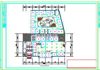  CAD construction drawing for decoration of a coffee shop on the second floor - Figure 1