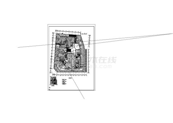 6万方商业贸易大楼工程（带地下室）--电气施工图-图二