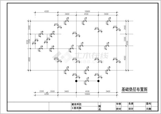 占地104平米双层砖混结构单体别墅建筑+结构设计CAD图纸-图一