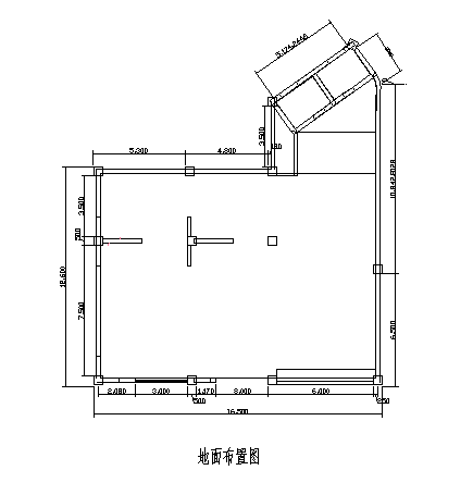 蝶恋花商铺装修设计cad施工图纸