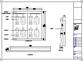 某儿童服装店装修设计cad施工图-图二