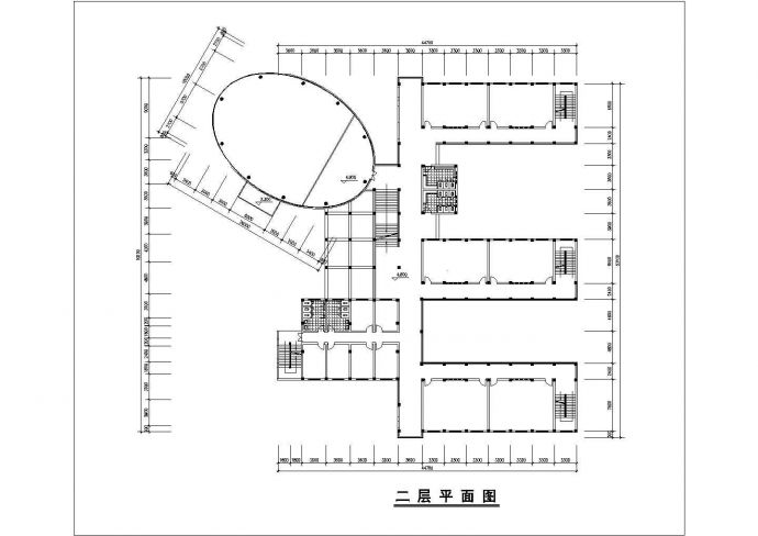 长春市某社区3900平米左右3层框混结构幼儿园平立剖面CAD设计图纸_图1