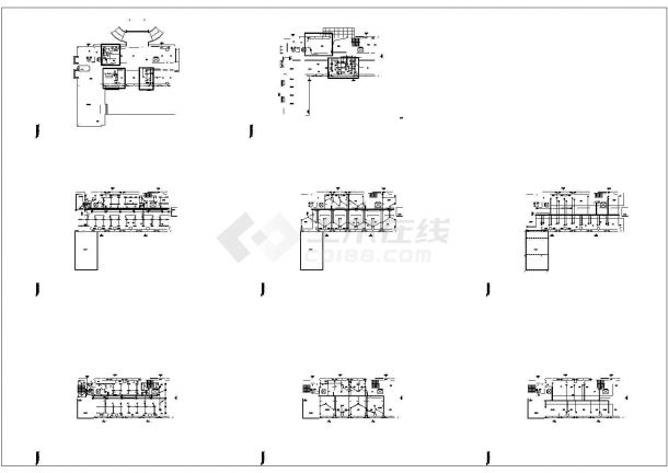 某博里门诊防保综合楼CAD建筑设计施工图纸-图二