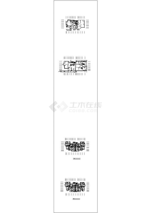 某东冠逸景小区3#楼建筑设计施工图纸-图二