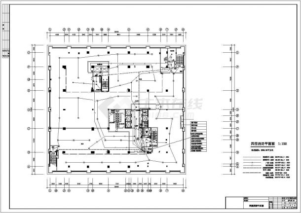 23层酒店电消防施工建筑设计cad图，共十二张-图二