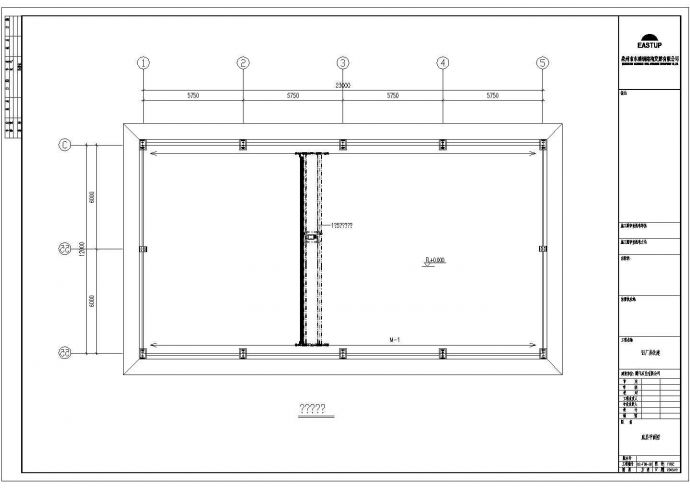 某石业公司跨距12米轻型门式钢屋架结构厂房设计cad详细结构施工图（含设计说明，含建筑设计）_图1
