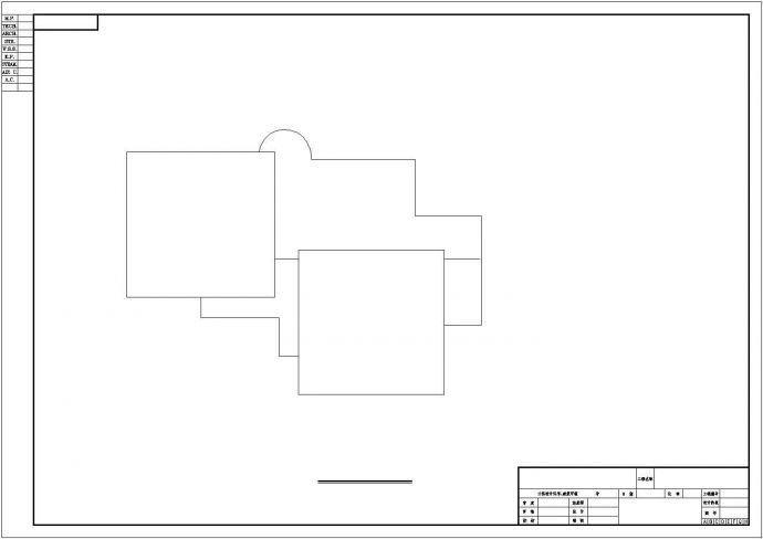 四层幼儿园方案设计cad图(含平立剖面图)_图1