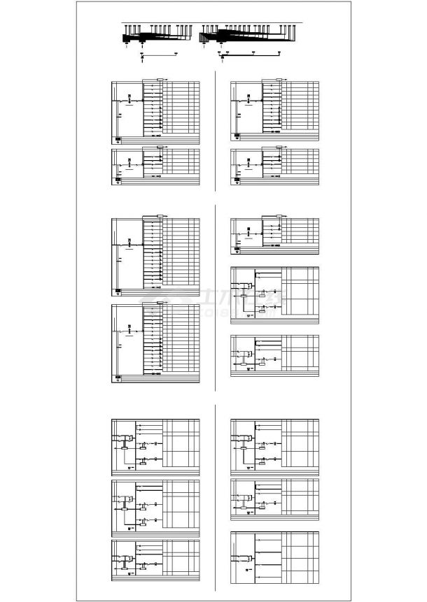 金吉·华冠苑汽车库CAD结构设计系统图-图一