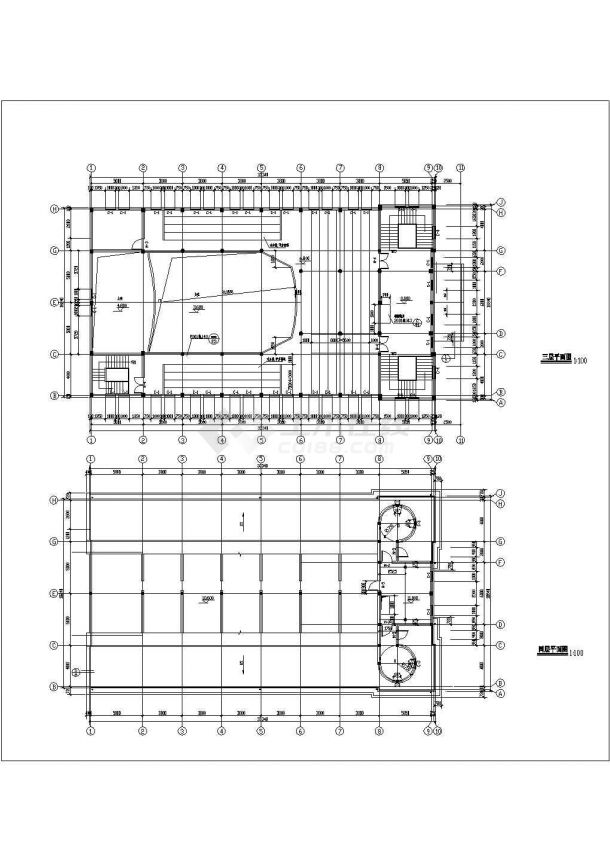 某三层教堂设计cad全套建筑施工图-图二