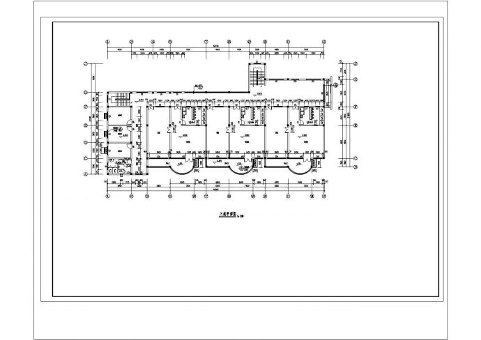 三层框架结构幼儿园全套建筑施工cad图，共十四张_图1