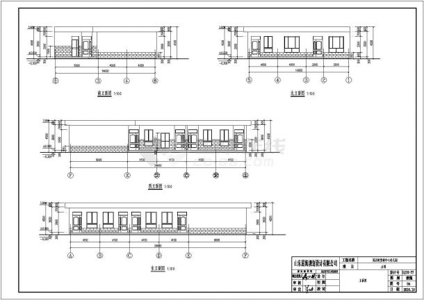 台州市某258平米3层框架结构幼儿园全套给排水设计CAD图纸-图一