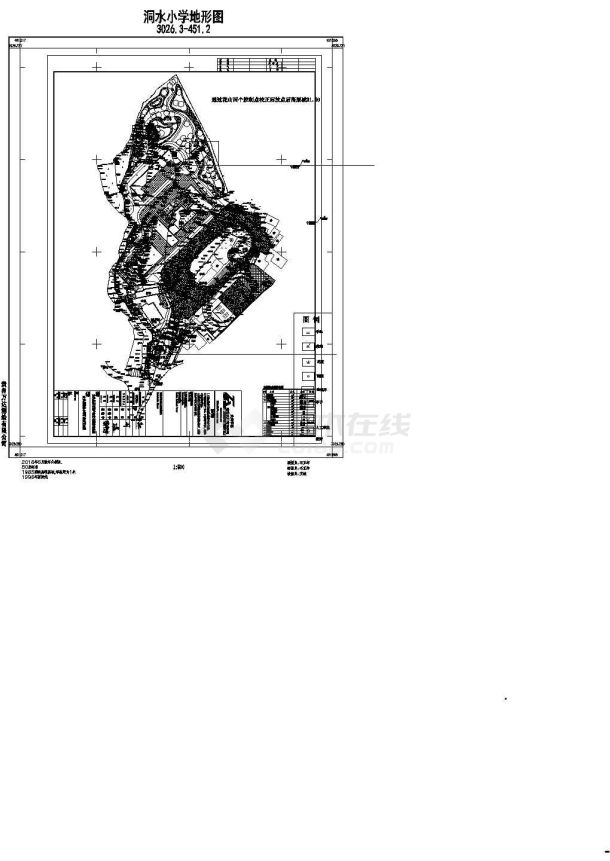 哈尔滨市蠡园中学校区总平面规划设计CAD图纸（占地3.1万平米）-图一