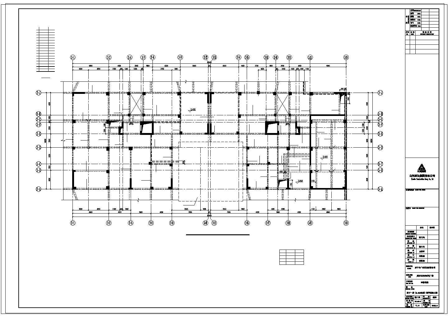 某时尚广场12层钢混框剪结构住宅楼结构cad施工图