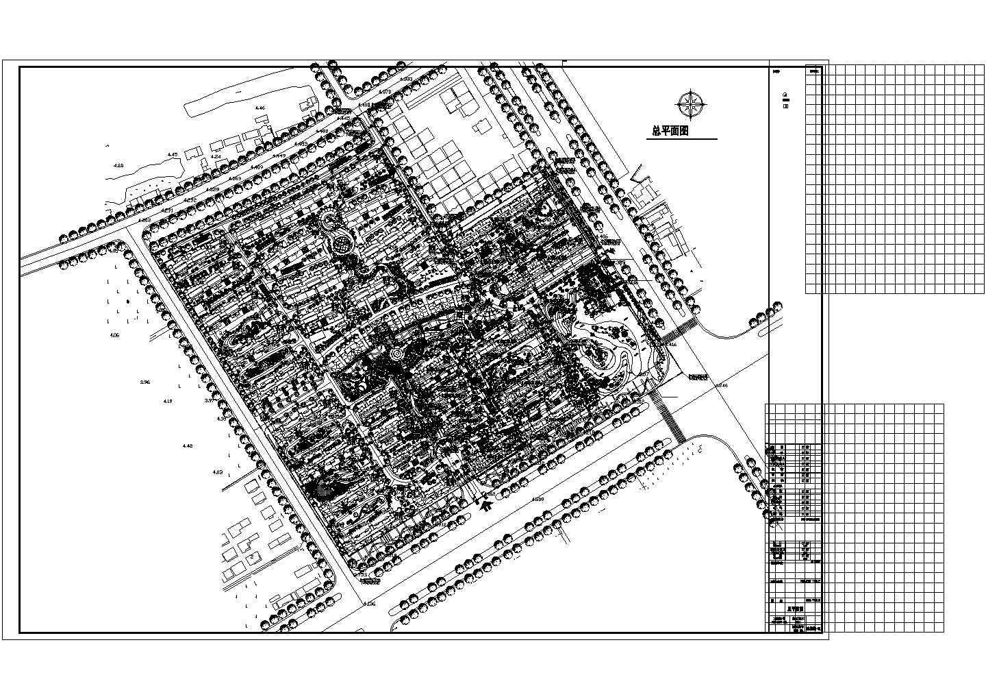 文化广场住宅区规划设计图