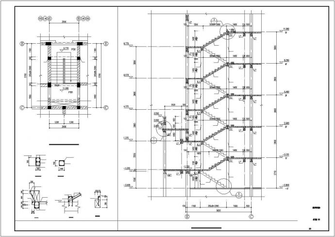 某地上六层砌体结构住宅楼建筑设计施工CAD图纸_图1