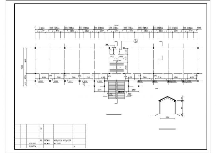 某2层办公楼砖混结构建筑设计施工CAD图纸_图1