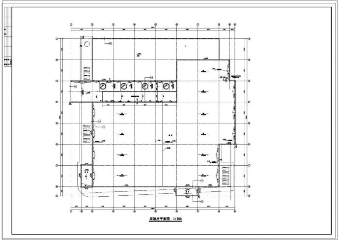 学校食堂全套建筑设计施工cad图（附带效果图）_图1