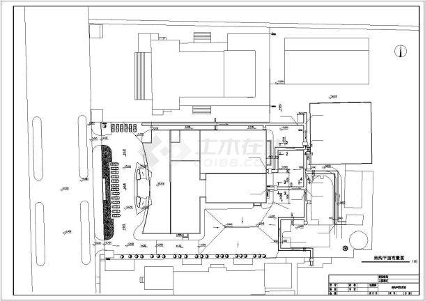 某宾馆采暖综合外线工程设计施工CAD图纸-图一