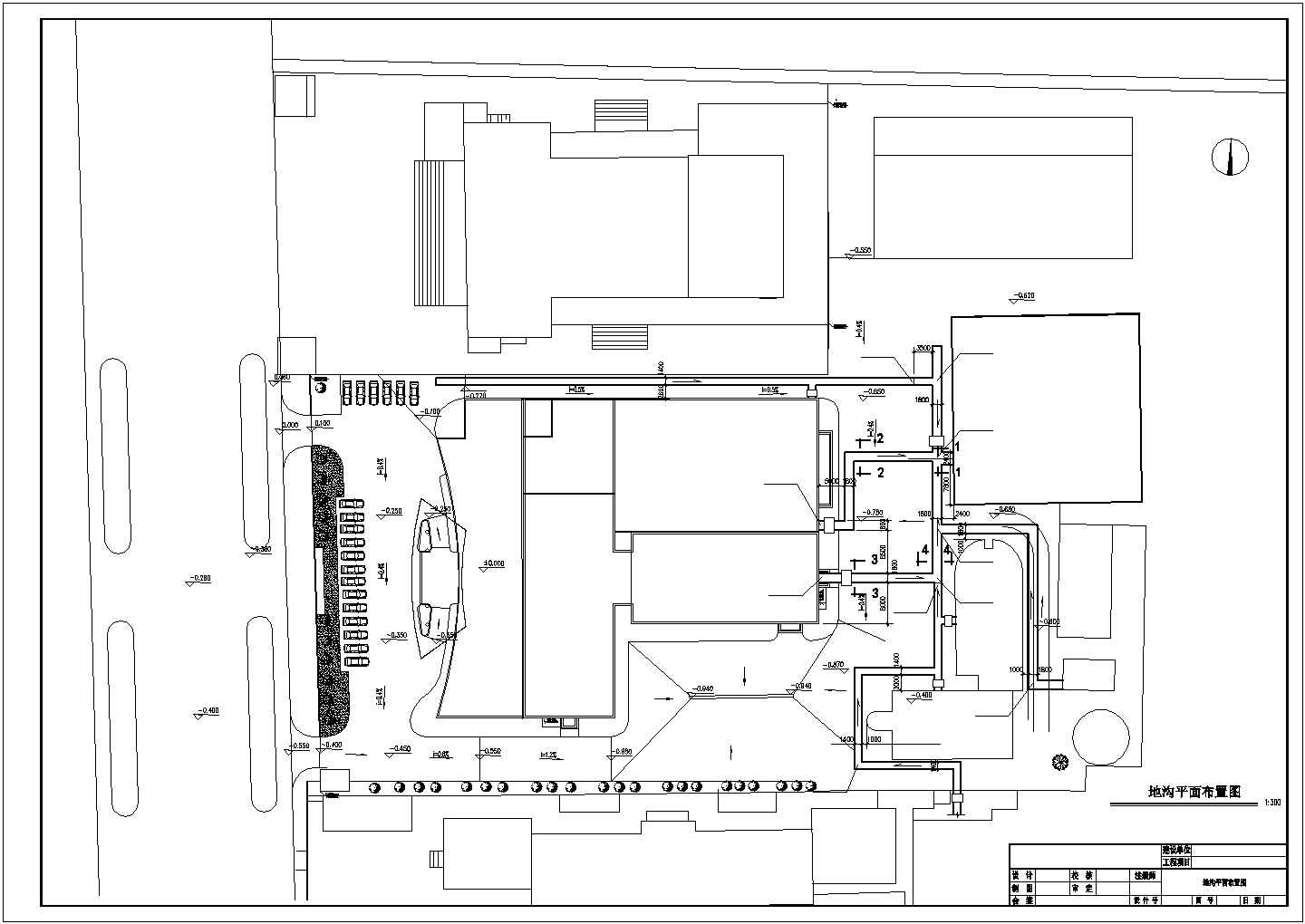 某宾馆采暖综合外线工程设计施工CAD图纸