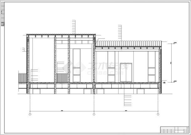 某博物馆建筑CAD施工图设计-墙身详图-图一