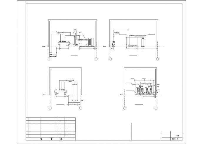 某工程供热外网及换热站设计施工CAD图纸_图1