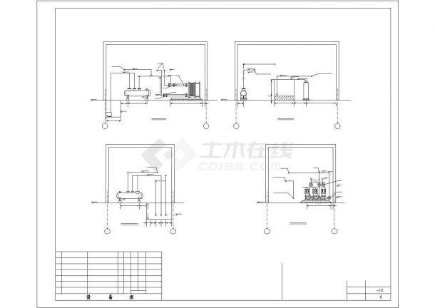 某工程供热外网及换热站设计施工CAD图纸-图二