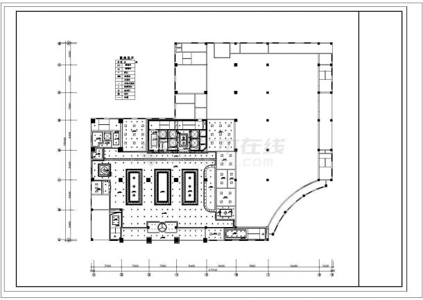 某地四星级酒店大堂装修设计施工图【平面 顶面 室内局部立面[32张]】-图一