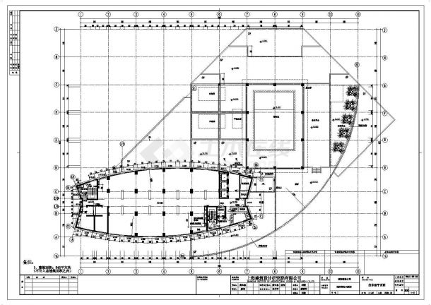 合肥市某24层剪力墙结构商务大酒店全套建筑设计CAD图纸（含机房层）-图一