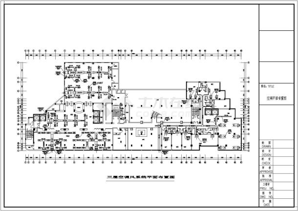 某酒店中央空调系统cad设计施工图(含空调风水系统平面布置图，安装示意图)-图二