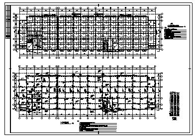 住宅楼设计_某城镇地上十二层带地下一层框架结构住宅楼结构施工cad图纸-图一