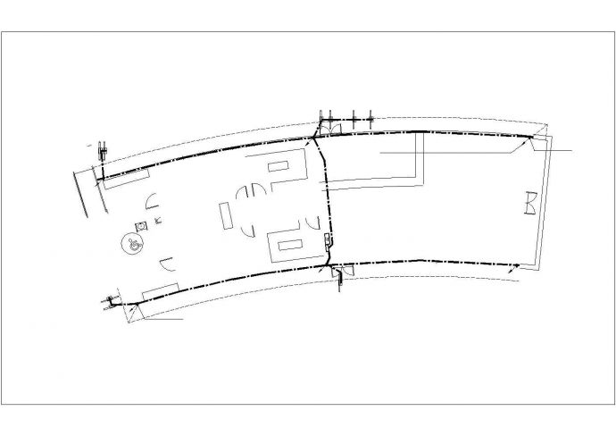 乌鲁木齐市体育公园单层267平米轻钢结构服务中心电气系统设计CAD图纸_图1
