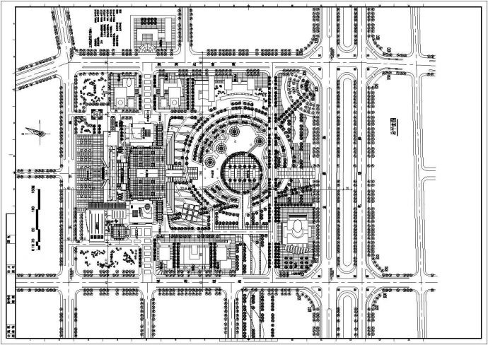 某大型行政中心规划施工图_图1