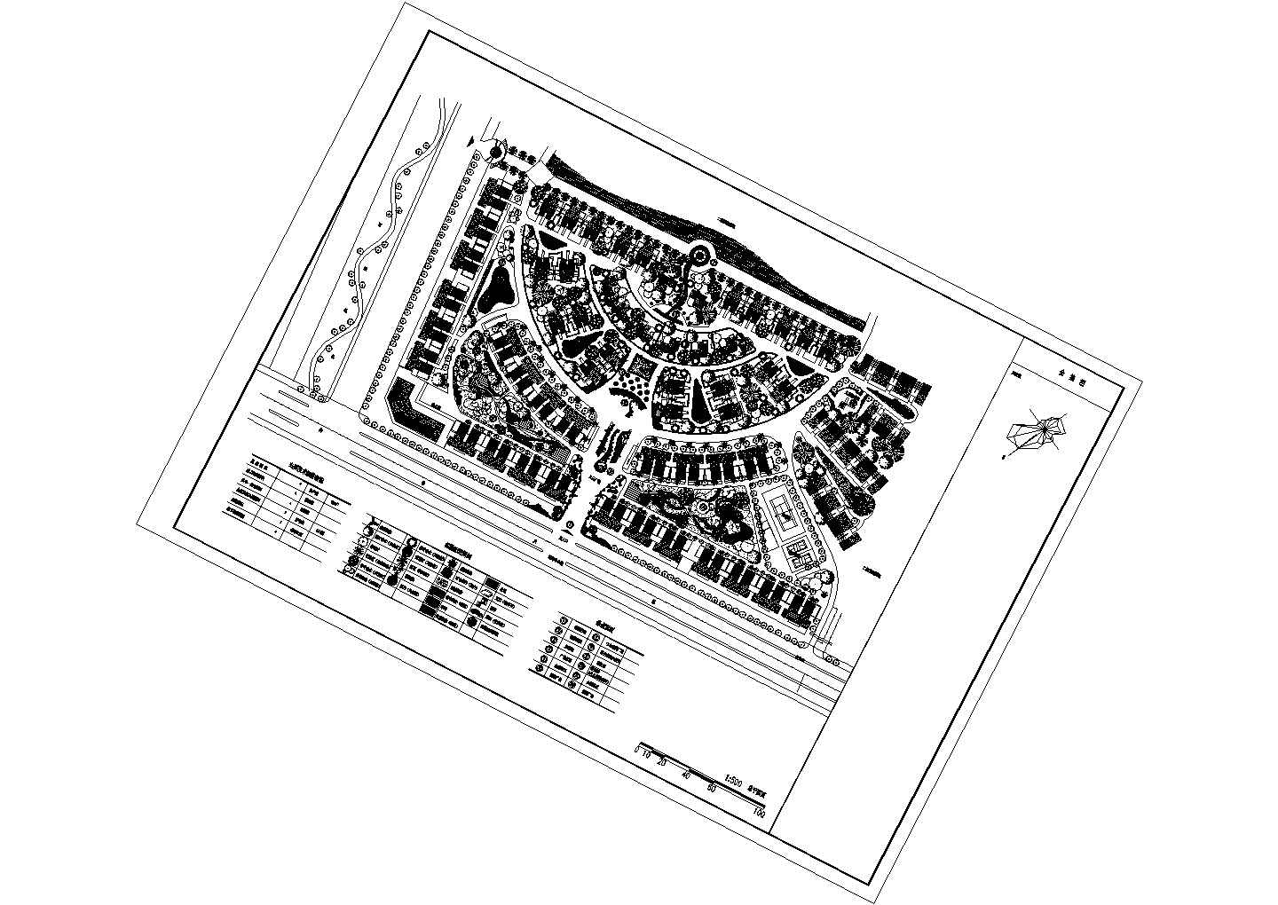 682户住宅新城绿化景观规划图