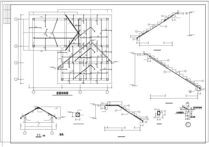 某三层地中海风格别墅建筑施工图纸（含设计说明）_图1