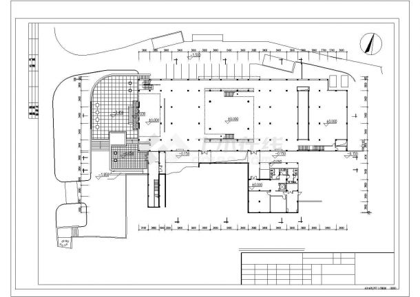 87x44米3层框架结构中式现代风格历史博物馆建筑设计CAD图纸-图二