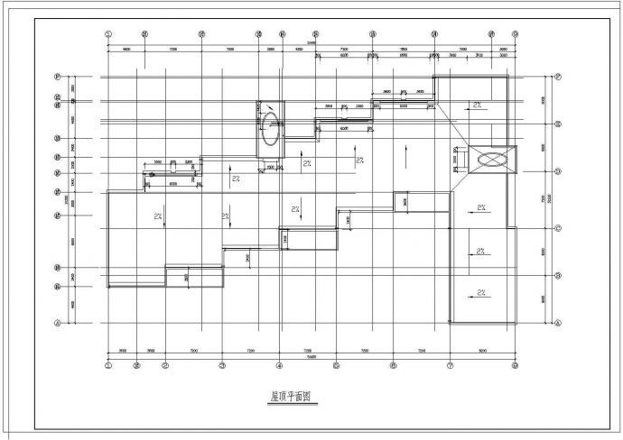洋河实验幼儿园三层教学楼设计建筑施工cad图，共六张_图1