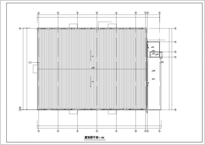 南京某机电工厂4400平米3层硂框架结构生产厂房建筑设计CAD图纸_图1
