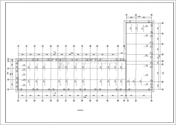 宁波市某商业街5160平米4层框架结构公寓住宅楼建筑设计CAD图纸-图一