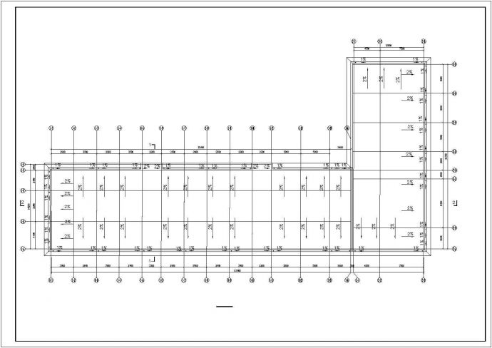 宁波市某商业街5160平米4层框架结构公寓住宅楼建筑设计CAD图纸_图1