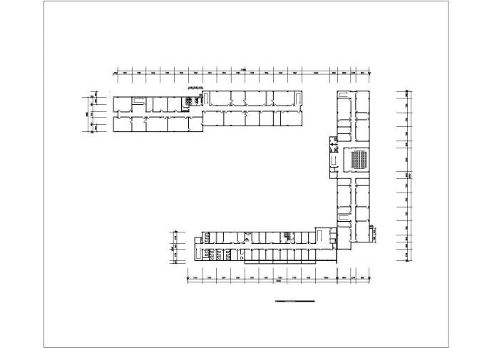 南京医学院五层框架结构教学综合楼平面设计CAD图纸（含总图）_图1
