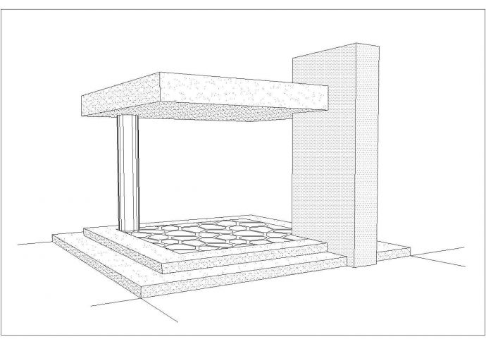 某景观亭廊规划设计cad建筑施工详图（甲级院设计）_图1