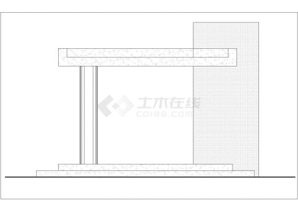 某景观亭廊规划设计cad建筑施工详图（甲级院设计）-图二