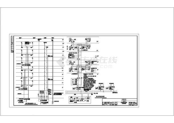 某安保系统电气CAD建筑设计施工图-图一