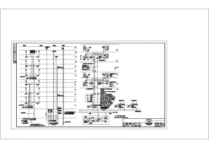 某安保系统电气CAD建筑设计施工图_图1