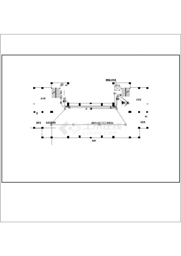 某办公大楼电气设计CAD建筑设计施工图-图二