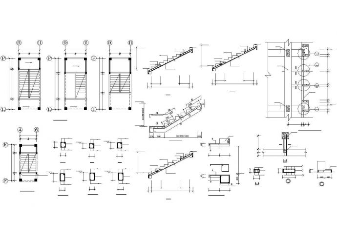 5层V形框架房产办公楼结构施工设计cad图，含设计说明_图1