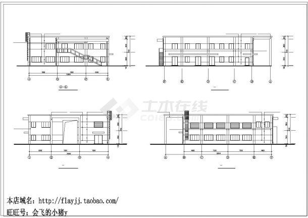 长29.1米 宽21.6米 2层832平米陶瓷烧结厂房cad设计图-图二