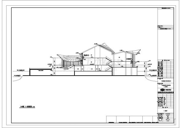 合肥市某3400平米2层框架结构高档中餐厅建筑结构设计CAD图纸-图一